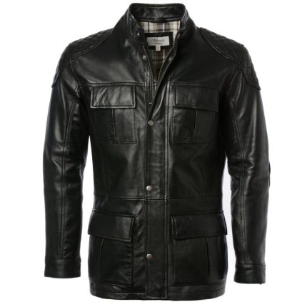 Leather Coat Black